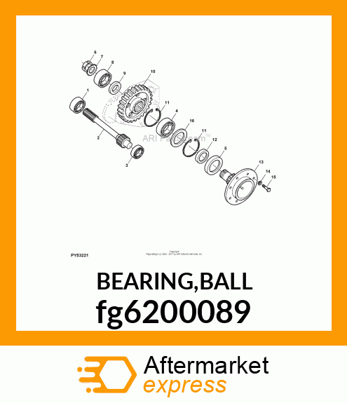 BEARING,BALL fg6200089