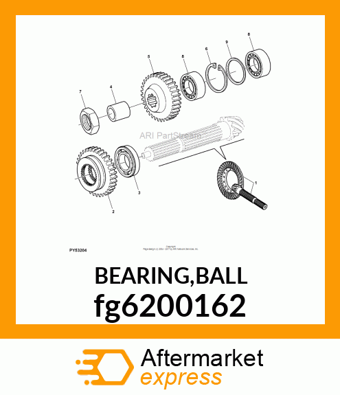 BEARING,BALL fg6200162