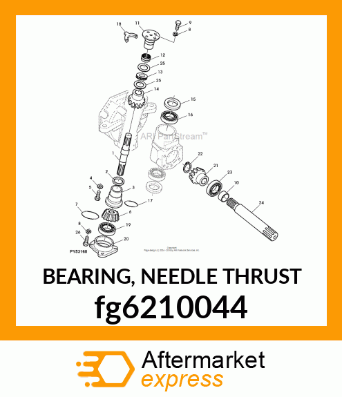 BEARING, NEEDLE THRUST fg6210044