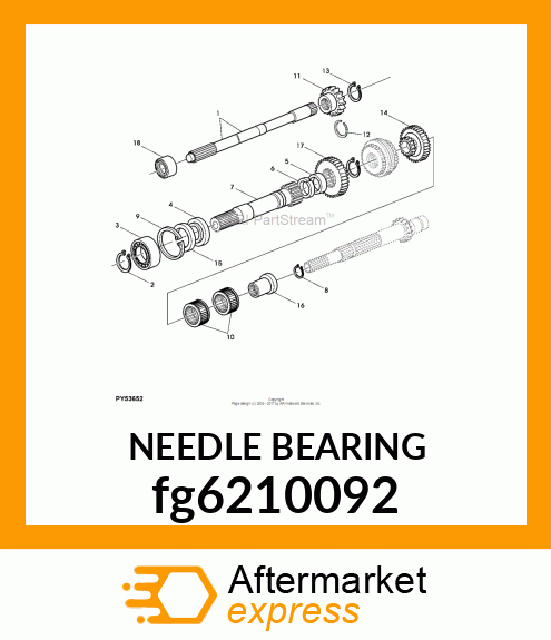 NEEDLE BEARING fg6210092