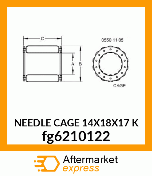 NEEDLE CAGE 14X18X17 K fg6210122