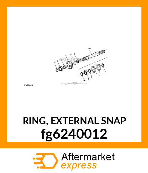 RING, EXTERNAL SNAP fg6240012