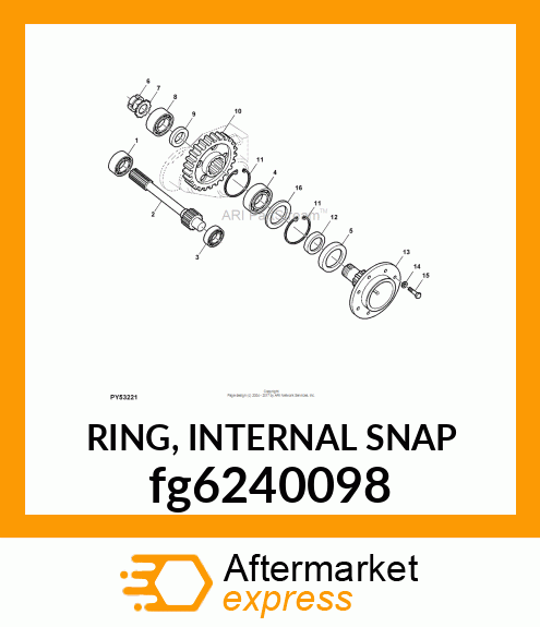 RING, INTERNAL SNAP fg6240098