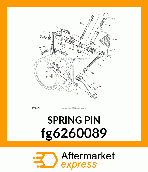 SPRING PIN fg6260089