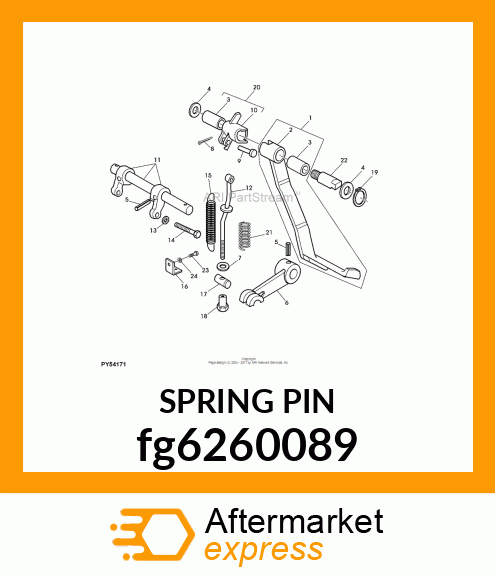 SPRING PIN fg6260089