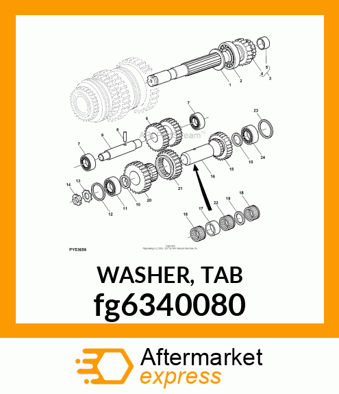 WASHER, TAB fg6340080