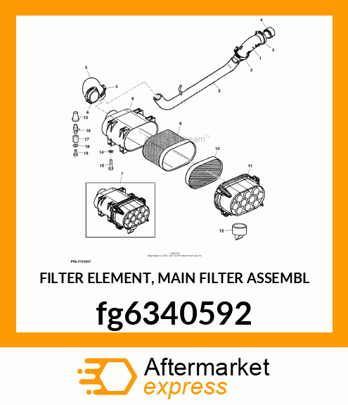 FILTER ELEMENT, MAIN FILTER ASSEMBL fg6340592