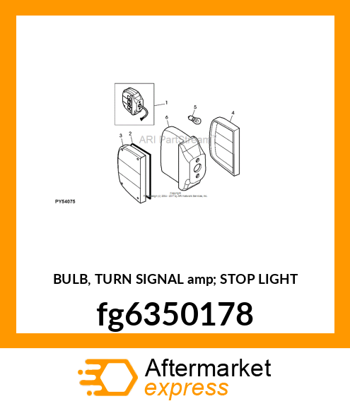 BULB, TURN SIGNAL amp; STOP LIGHT fg6350178