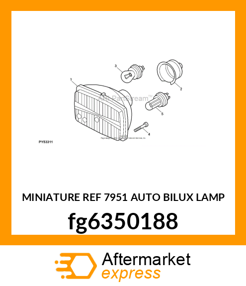 MINIATURE REF 7951 AUTO BILUX LAMP fg6350188