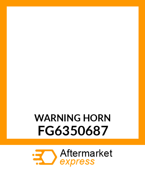 WARNING HORN FG6350687