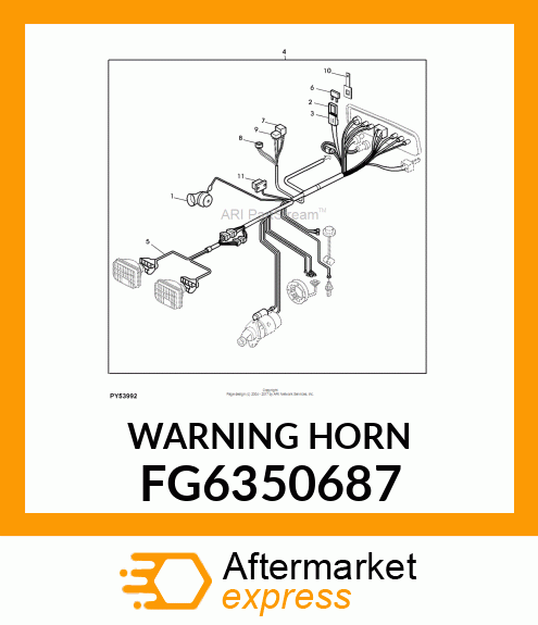 WARNING HORN FG6350687