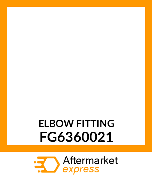 ELBOW FITTING FG6360021