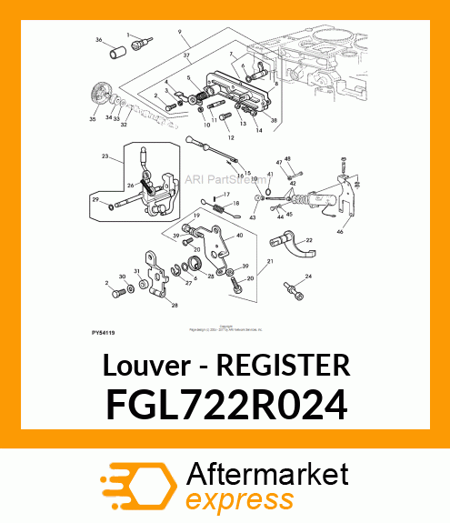 Louver FGL722R024