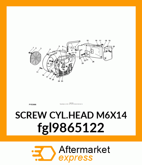 SCREW CYL.HEAD M6X14 fgl9865122