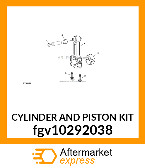 CYLINDER AND PISTON KIT fgv10292038