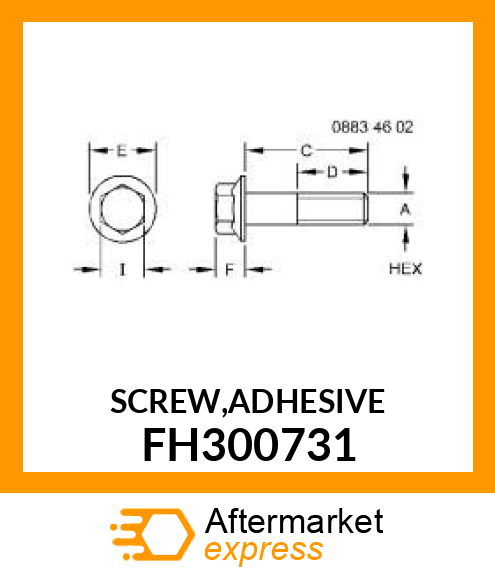 SCREW,ADHESIVE FH300731