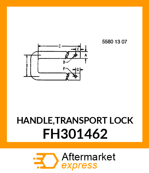 HANDLE,TRANSPORT LOCK FH301462