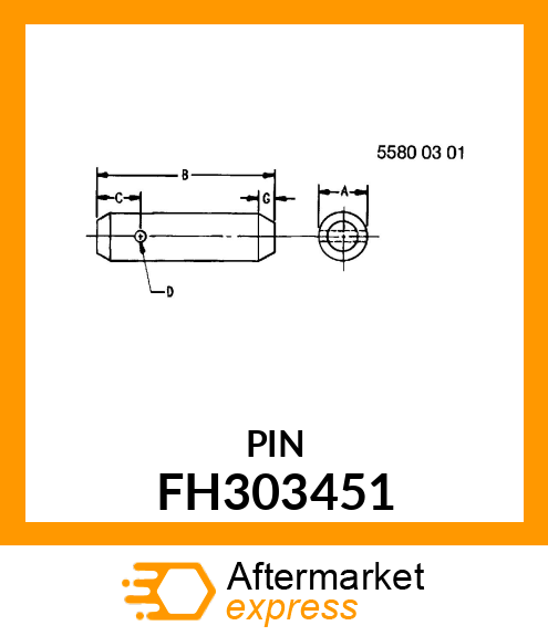 PIN, HITCH FH303451