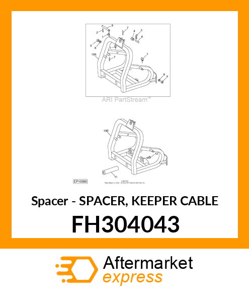 Spacer - SPACER, KEEPER CABLE FH304043