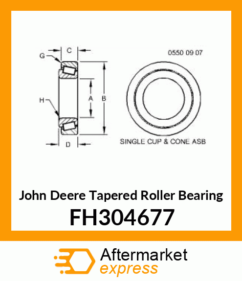 TAPERED ROLLER BEARING, 40X80X24.75 FH304677