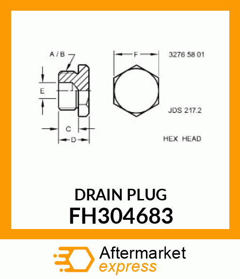 DRAIN PLUG, MAGNETIC FH304683