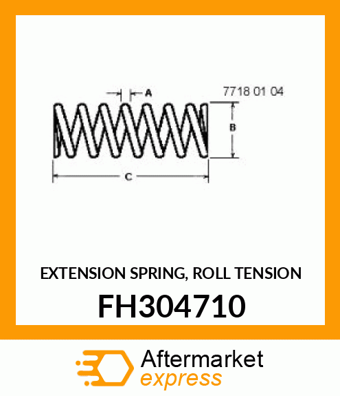 EXTENSION SPRING, ROLL TENSION FH304710