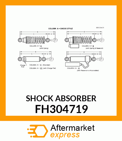 SHOCK ABSORBER, CASTER WHEEL FH304719