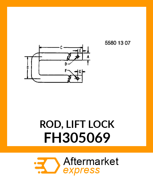 ROD, LIFT LOCK FH305069