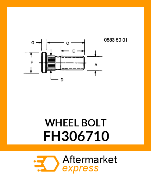 WHEEL BOLT FH306710