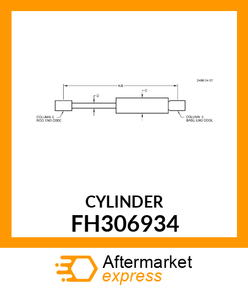 GAS OPERATED CYLINDER, (GAS) FH306934