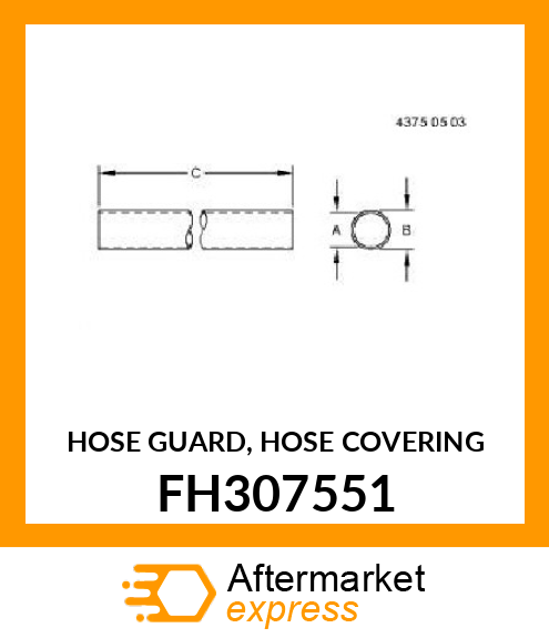 HOSE GUARD, HOSE COVERING FH307551