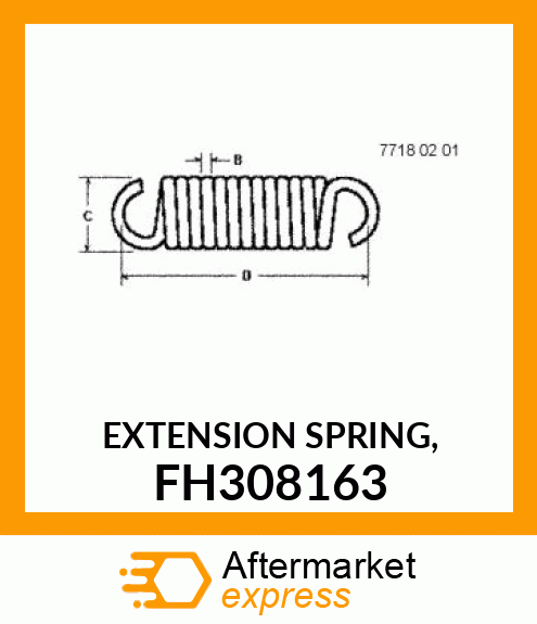 EXTENSION SPRING, FH308163