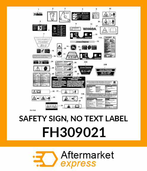 SAFETY SIGN, NO TEXT LABEL FH309021