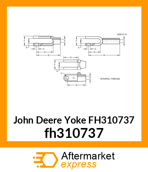 YOKE, CYLINDER MOUNTING fh310737