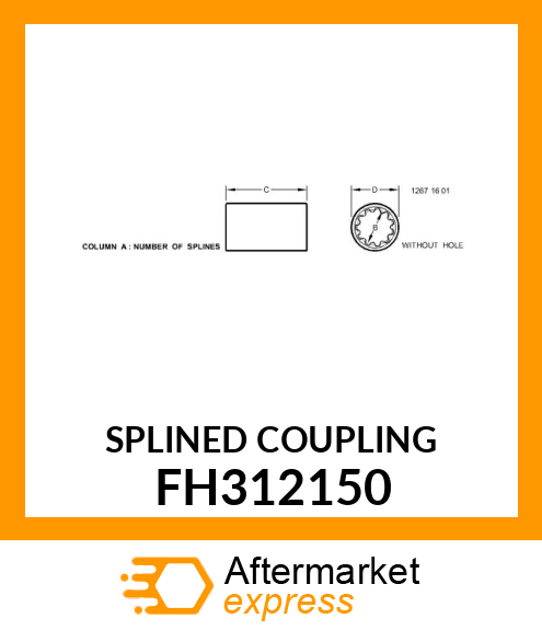 SPLINED COUPLING FH312150