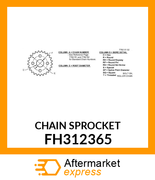 CHAIN SPROCKET FH312365