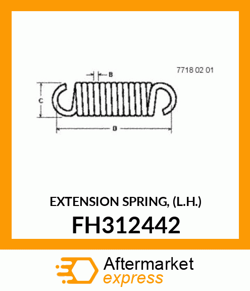 EXTENSION SPRING, (L.H.) FH312442