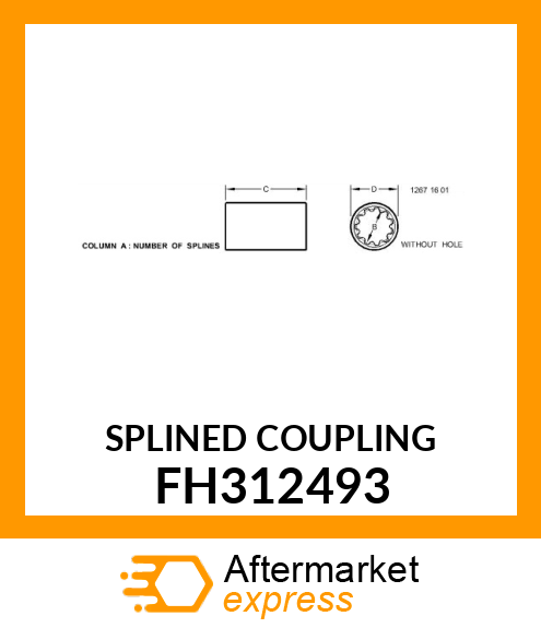 SPLINED COUPLING FH312493