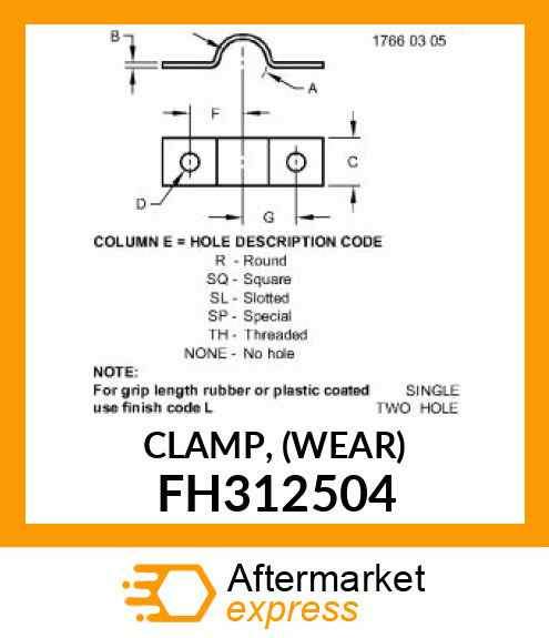 CLAMP, (WEAR) FH312504