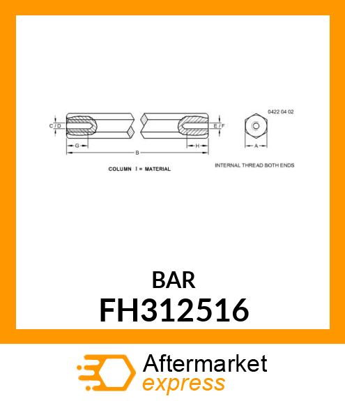 BAR, (NO.9 ROLLER) FH312516