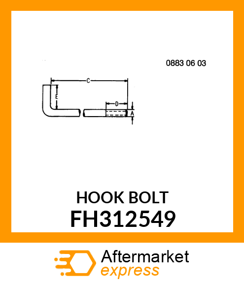 HOOK BOLT FH312549