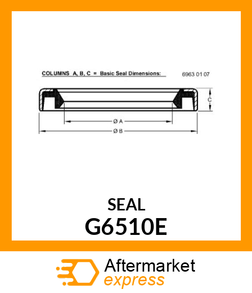 EXTENSION, SPROCKET SEAL G6510E