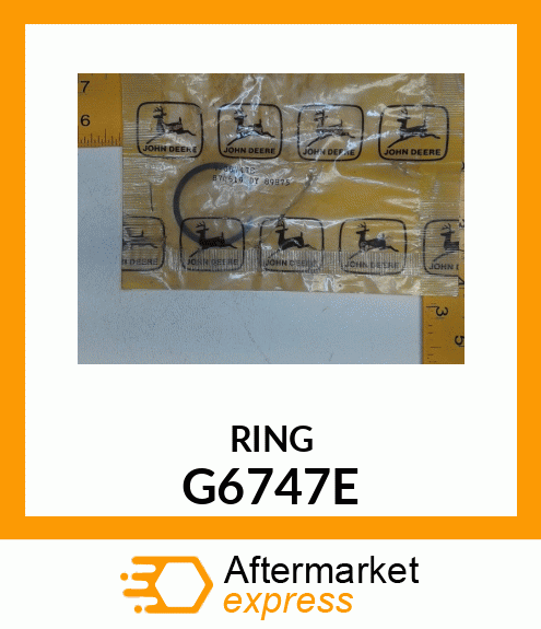 RING, TOOTH PIPE BEARING RETAINING G6747E