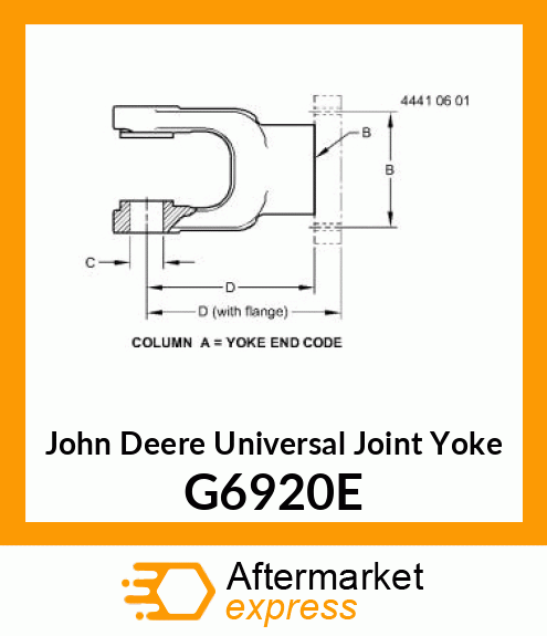 YOKE, THREADED G6920E