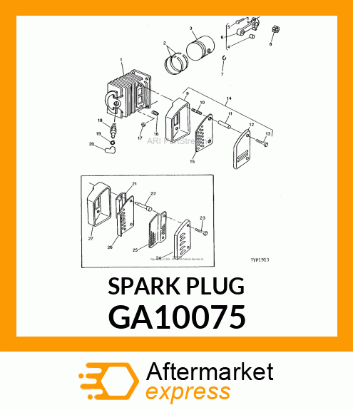 SPARK PLUG CJ GA10075