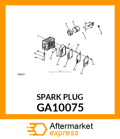 SPARK PLUG CJ GA10075