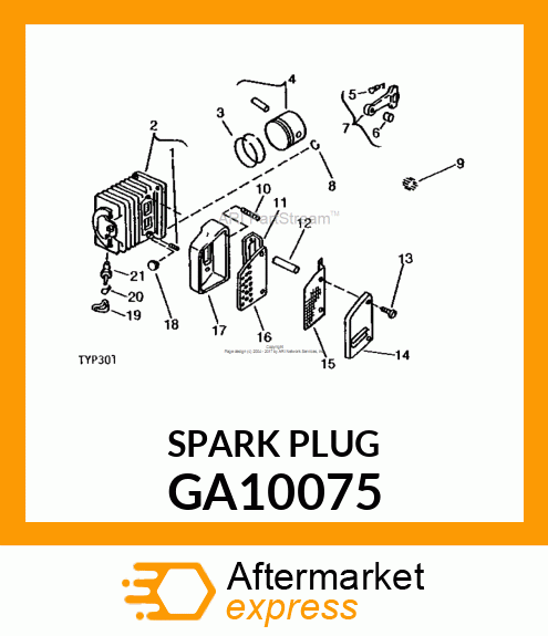 SPARK PLUG CJ GA10075