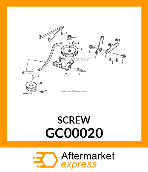 SCREW, M6X1X20 TORX GC00020