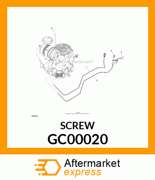 SCREW, M6X1X20 TORX GC00020