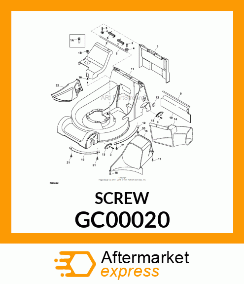 SCREW, M6X1X20 TORX GC00020